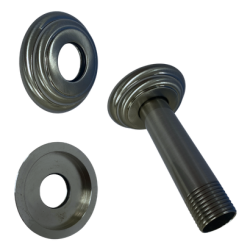 PSB0076 1/2" IPS x 4" Ceiling Mounting Shower Arm with Flange, 1.6 mm (t).